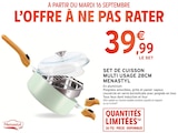 Set de cuisson multi usage 28cm - MENASTYL en promo chez Intermarché Champigny-sur-Marne à 39,99 €