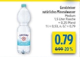 natürliches Mineralwasser Medium von Gerolsteiner im aktuellen diska Prospekt für 0,79 €