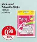 Zahnseide im V-Markt Prospekt Zahnseide-Sticks von Mara expert im aktuellen V-Markt Prospekt für 0,99 €