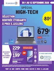 Catalogue Supermarchés E.Leclerc en cours à La Bâtie-Neuve et alentours, "SPÉCIAL HIGH-TECH", 12 pages, 01/09/2026 - 12/09/2026
