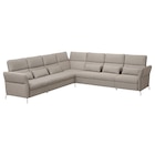 Ecksofa 6-sitzig m elek Ruhesessel Metall/Viarp beige/braun Metall/Viarp beige/braun bei IKEA im Insel Hiddensee Prospekt für 2.719,00 €
