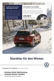 Aktueller Volkswagen Werkstatt & Auto Prospekt in Bad Harzburg und Umgebung, "Startklar für den Winter" mit 1 Seite, 01.01.2026 - 28.02.2026