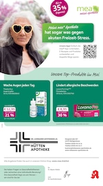 mea - meine apotheke Apotheken Prospekt der aktuellen Woche mit 4 Seiten, gültig von 01.05.2026 bis 31.05.2026, in Heiligenhaus und Umgebung Aktueller mea - meine apotheke Apotheken Prospekt in Heiligenhaus und Umgebung, "Unsere Mai-Angebote" mit 4 Seiten, 01.05.2026 - 31.05.2026