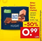 Bunte Vielfalt Angebote von Ritter Sport bei Netto Marken-Discount Karlsruhe für 0,99 €
