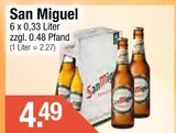 San Miguel im Getränke City Prospekt San Miguel von San Miguel im aktuellen Getränke City Prospekt für 4,49 €