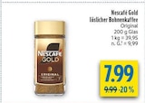 Gold löslicher Bohnenkaffee Original Angebote von Nescafé bei diska Hof für 7,99 €