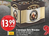 Hefe-Weissbier im Angebot bei E center in Herten Hefe-Weissbier Angebote von Franziskaner bei E center Herten für 13,99 €