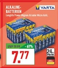 Aktuelle Batterie Angebote bei Marktkauf in Bielefeld Aktuelles Longlife Power Mignon AA Angebot bei Marktkauf in Bielefeld ab 7,77 €