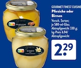 Pfirsiche mit Zimt von Gourmet Finest Cuisine im aktuellen ALDI SÜD Prospekt für 2,29 €