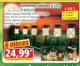 Promo Lanternes solaires à LED, 6 pièces à 24,99 € dans le catalogue Norma à Héricourt