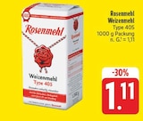 EDEKA Lohr - Weizenmehl Type 405 Angebot im Prospekt Weizenmehl Type 405 bei EDEKA im Lohr Prospekt für 1,11 €