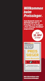 Aktueller toom Baumarkt Prospekt "Respekt, wer's selber macht." Aktueller toom Baumarkt Prospekt