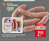 Frische grobe Bratwurst im Angebot bei Marktkauf in Kirchheim Frische grobe Bratwurst Angebote von Gut & Günstig bei Marktkauf Kirchheim für 2,89 €
