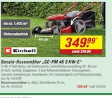 Benzin-Rasenmäher GC-PM 46 S HW-E im Angebot bei toom Baumarkt in Osnabrück Benzin-Rasenmäher GC-PM 46 S HW-E Angebote von Einhell bei toom Baumarkt Osnabrück für 349,99 €