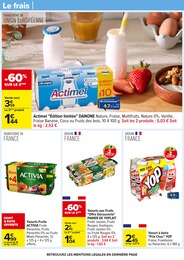 Prix et réduction Yaourt dans le prospectus Carrefour en cours Offre Yaourt dans le catalogue Carrefour du moment à la page 30