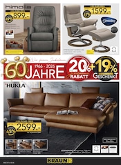 Aktueller BRAUN Möbel-Center Prospekt mit Relaxsessel, "Wir feiern Jubiläum!", Seite 6
