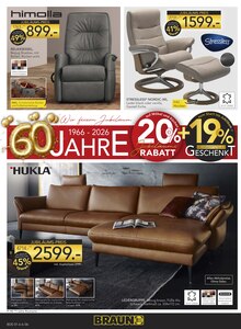Fernsehsessel im BRAUN Möbel-Center Prospekt "Wir feiern Jubiläum!" mit 28 Seiten (Reutlingen)