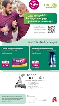 mea - meine apotheke Prospekt der KW 14 "Unsere April-Angebote" Aktueller mea - meine apotheke Prospekt "Unsere April-Angebote" Seite 1 von 4 Seiten