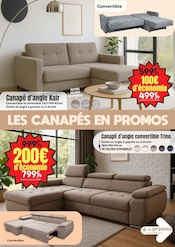 Promos Canapé D'angle Convertible dans le catalogue "MEUBLEZ-VOUS DE BONNES AFFAIRES" de Maxi Bazar Canapé D'angle Convertible en promo dans le catalogue Maxi Bazar à la page 7