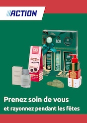 Catalogue Bazar & Déstockage Action en cours à Richerenches et alentours, "Prenez soin de vous et rayonnez pendant les fêtes", 1 page, 18/12/2025 - 31/12/2025
