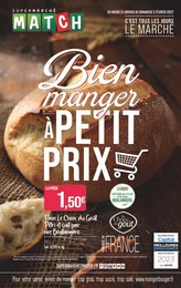Catalogue Supermarchés Match avec 20 pages de promos Prospectus Supermarchés Match, "Bien manger à petit prix", pages, 31/01/2023 - 05/02/2023