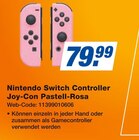 Controller Joy-Con Pastell-Rosa Angebote von Nintendo Switch bei expert Cottbus für 79,99 €