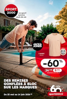 Catalogue Sport 2000 de la semaine 22, "SPORT 2000", page 1, 25/05/2026 - 14/06/2026 Prospectus Sport 2000 en cours, "SPORT 2000", page 1 sur 18