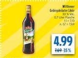 Gebirgskräuter Likör im Angebot bei diska in Plauen Gebirgskräuter Likör Angebote von Wilthener bei diska Plauen für 4,99 €