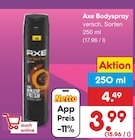 Bodyspray Angebote von Axe bei Netto Marken-Discount Hennef für 3,99 €