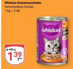 Katzennassfutter im Angebot bei GLOBUS in Ludwigshafen Katzennassfutter Angebote von Whiskas bei GLOBUS Ludwigshafen für 1,39 €