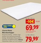 Matratzentopper im Angebot bei Lidl in Villingen-Schwenningen Matratzentopper Angebote von Livarno Home bei Lidl Villingen-Schwenningen für 69,99 €