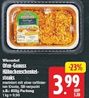Ofen-Genuss Hähnchenschenkel-steaks von Wiesenhof für 3,99 € bei E center im Angebot Ofen-Genuss Hähnchenschenkel-steaks von Wiesenhof im aktuellen E center Prospekt