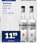 Sambuca im Angebot bei Getränkewelt in Oberhausen Sambuca Angebote von Molinari bei Getränkewelt Oberhausen für 11,99 €