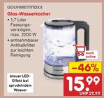 Glas-Wasserkocher im Angebot bei Netto Marken-Discount in Göttingen Glas-Wasserkocher Angebote von GOURMETmaxx bei Netto Marken-Discount Göttingen für 15,99 €