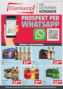 Coca Cola im aktuellen Getränke Ellerkamp Prospekt (Osnabrück) Coca Cola im Getränke Ellerkamp Prospekt "DIE GETRÄNKEKÖNNER" mit 4 Seiten (Osnabrück)