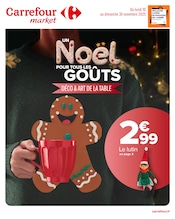 Catalogue Carrefour Market à Servon cette semaine, valable du 10/11/2025 au 30/11/2025 Prospectus Carrefour Market à Servon, "UN NOËL POUR TOUS LES GOÛTS", 18 pages de promos valables du 10/11/2025 au 30/11/2025