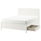 Aktuelles Bettgestell mit Schubladen elfenbeinweiß/Leirsund 160x200 cm Angebot bei IKEA in Mönchengladbach ab 587,00 €