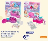 kit créatif savon ou bombe de bain - Love Hugs en promo chez Action Le Mans à 6,95 €