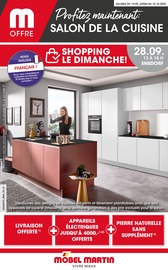 Catalogue Meubles & Décorations Möbel Martin en cours à Sarreguemines et alentours, "Profitez maintenant : SALON DE LA CUISINE", 16 pages, 19/09/2025 - 18/10/2025
