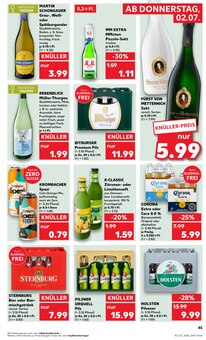 Krombacher im Kaufland Prospekt "Hier bin ich richtig" mit 75 Seiten (Wismar)