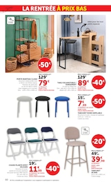 Promos Chaise Pliante dans le catalogue "LES PRIX BAS Spécial rentrée" de Hyper U Chaise Pliante en promo dans le catalogue Hyper U à la page 60