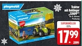 Traktor mit Anhänger im EDEKA Prospekt Traktor mit Anhänger von Playmobil im aktuellen EDEKA Prospekt für 17,99 €