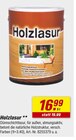 Holzlasur im Angebot bei toom Baumarkt in Braunschweig Holzlasur Angebote bei toom Baumarkt Braunschweig für 16,99 €