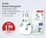 Senses Flüssigseife im V-Markt Prospekt Senses Flüssigseife von Frosch im aktuellen V-Markt Prospekt für 1,89 €