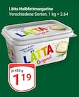 Halbfettmargarine Angebote von Lätta bei GLOBUS Duisburg für 1,19 €