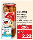 Hot-Dog-Würstchen von K-CLASSIC im aktuellen Kaufland Prospekt für 2,22 €