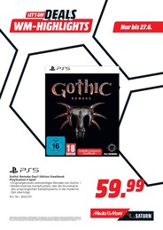 Spielekonsole im MediaMarkt Saturn Prospekt "WM SPAR HATTRICK" auf Seite 17