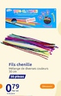 Fils chenille en promo chez Action Versailles à 0,79 €