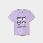 T-shirt coton Hello Kitty Kuromi mauve fille - La Halle à Courbevoie T-shirt coton Hello Kitty Kuromi mauve fille en promo chez La Halle Courbevoie à 9,99 €