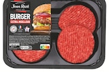 Promo Burger extra moelleux x4 : préparation de viande bovine hachée (75%) et de fibres végétales à 3,99 € dans le catalogue Intermarché à Châteauponsac